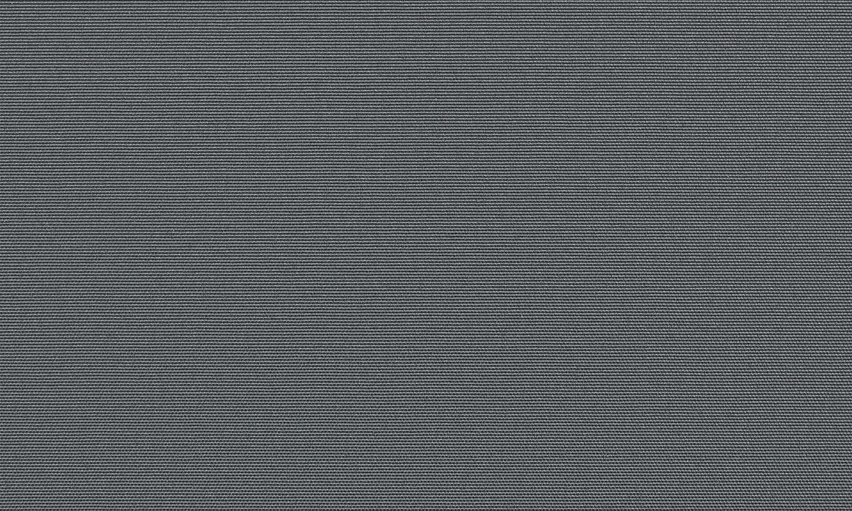 Närbild av aluminiumgrått semitransparent tyg med synlig textur och färgton.